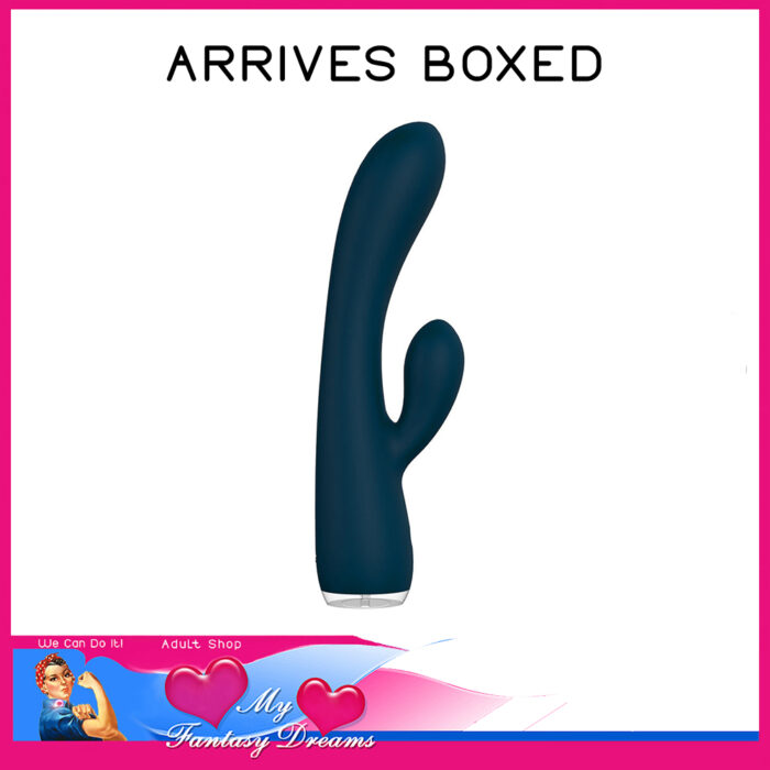 Par Femme - MMM 9 Speeds Usb 20.7cm Rabbit Vibrator Waterproof Quiet Silicone Blue