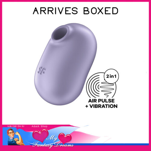 Satisfyer Pro To Go 2 Violet Continuation of Double Air Pulse Vibrators. Rounded, stylish shape with shiny ABS highlights. 2 independently controlled motors with pressure waves and vibration for intensified clitoral stimulation. 11 pressure wave intensities and 12 vibration settings. Compact size makes it great for travel.