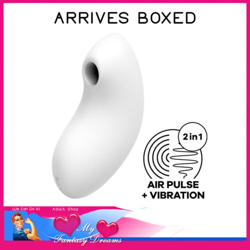 Satisfyer - Vulva Lover 2 Usb Air Wave 11 Level 12 Speed Vibration Waterproof 11cm White