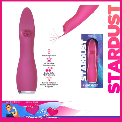 Stardust - Lightspeed Ultra Sonic Flapper Tongue 10 Speeds Usb 6.5" Vibrator Pink