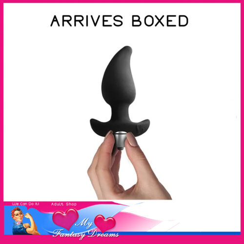 Men-x - Butt Quiver Anal Plug 3" Insert N Battery 7 Speeds Silicone Black