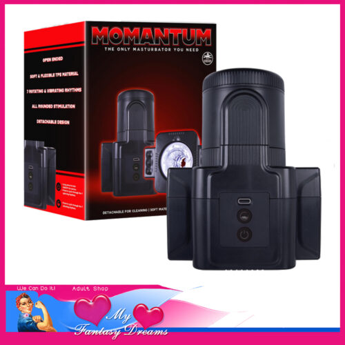 Momantum - The Only Masturbator You Need Usb Auto 7 Level Head Stroking Sleeve 3" Black