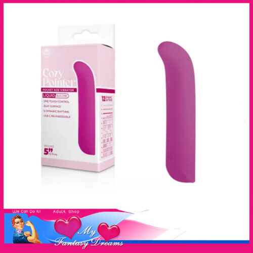 Cosy Pointer - 5" Liquid Silicone Soft Smooth Curve Tip Usb Clitoris Bullet 10 Speed Pink