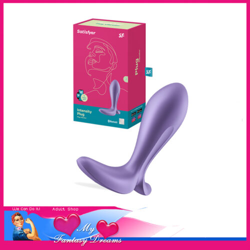 Satisfyer | Intensity Plug 3.5" x 1" Vibrator App Remote Anal Vibrator Usb 12 Speeds Purple