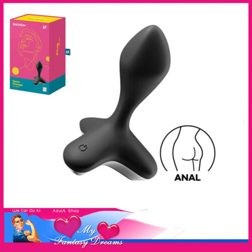 Satisfyer Game Changer 12 Speed Anal Plug Silicone Usb 4.5" x 1.5" Black