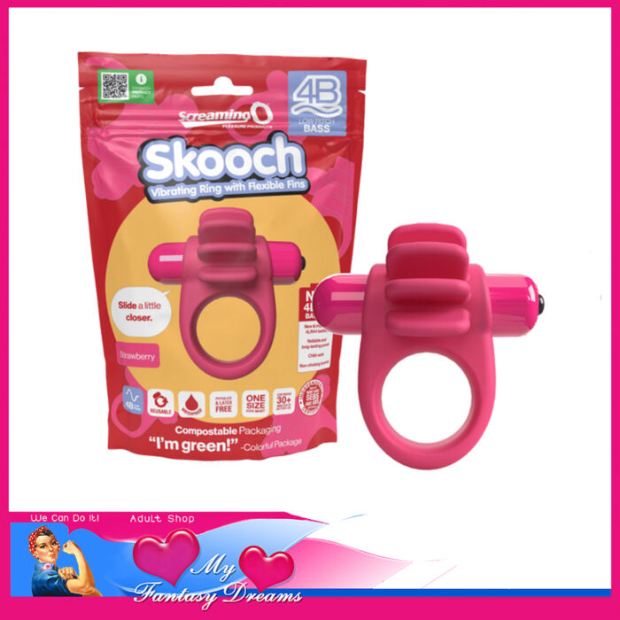 Screaming O - Scooch Battery Operated Silicone Cock Ring 5 Speeds Bullet Pink