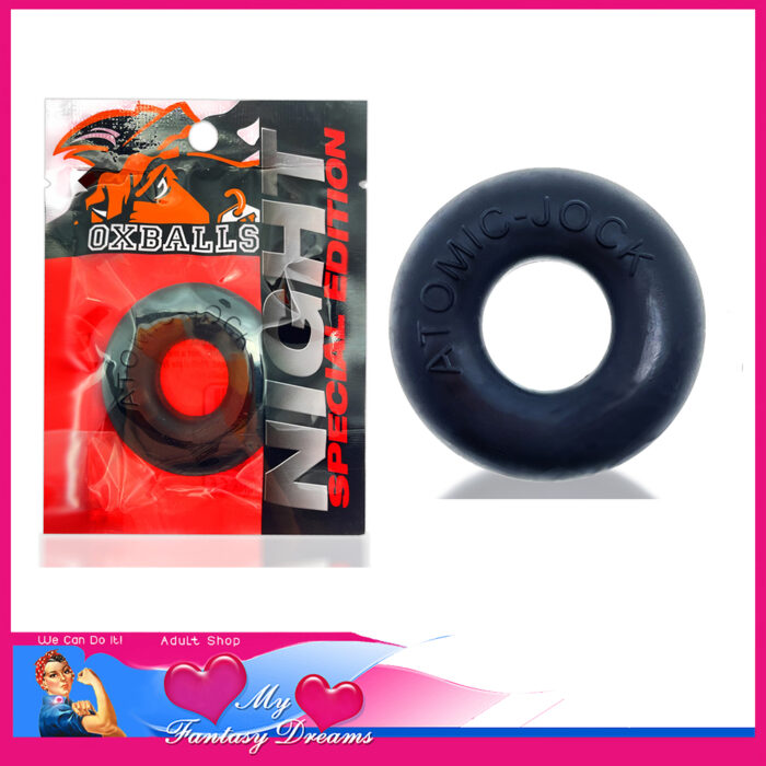 Oxballs - Night Special Edition Donut 2 Soft Super Stretchy Silicone Cock Ring Black