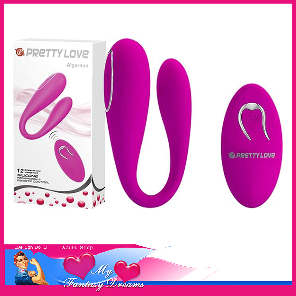 Pretty Love - Algernon Remote Control Usb Vibrating U Shape 12 Speeds black