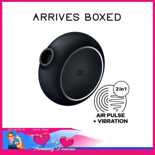 Satisfyer Pro 2 Go 3 Vibrating Air Wave Suction 2 Motors 3.5" Compact Usb Black
