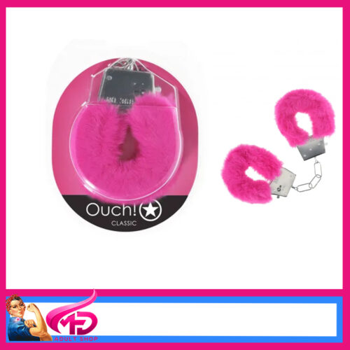 OUCH! Classic Fluffy Cuffs - Pink Stock Code: OU1047PNK Pink Fluffy Restraints
