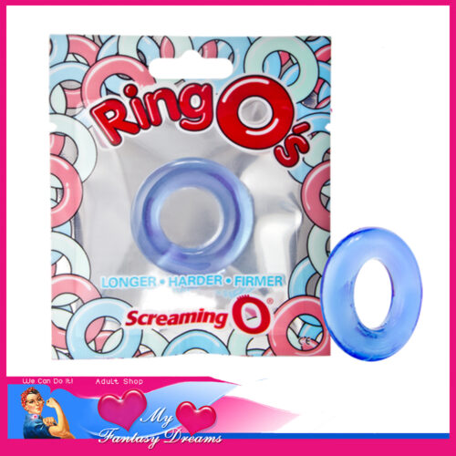 Screaming O | Ring O's Super Stretchy C-Ring Sebs Jelly Penis Ring Up to1.25" Stretch | Blue