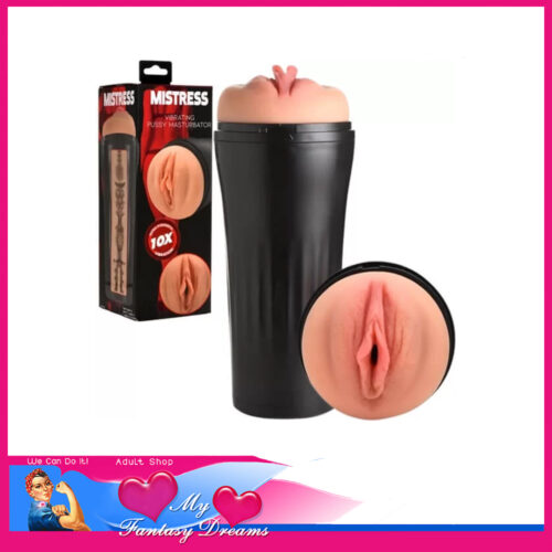 Mistress | Masturbator Vibrating Usb Pussy 10 Speeds 6.25" Penis Insert Stroker Hard Outer Case