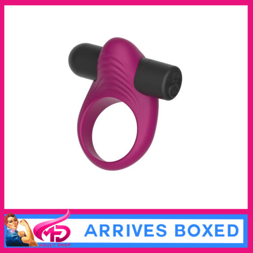 Passion Play Silicone Vibrating Cockring Stock Code: PP0246 Purple USB Rechargeable Vibrating Penis Ring