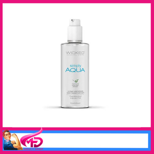 Wicked Simply Aqua Olive Leaf extract Water Bio static Lubricant Hypo Pump 70ml