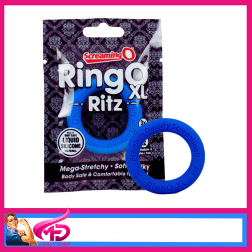 The Screaming O | Ritz Ring O Xl 30mm Inner Soft Stretchy Liquid Silicone Penis Ring - Blue