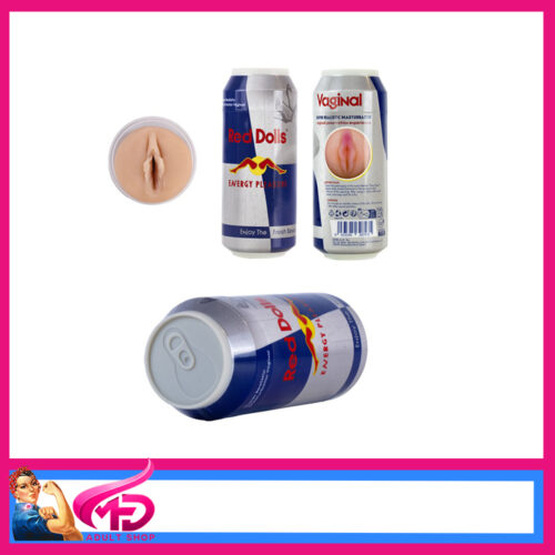 Adrien Lastic | Alive Toys Red Dolls Energy Pleasure Discreet Can Pussy Stroker (Light Flesh/Silver/Blue)