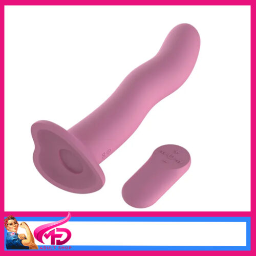 Passion Play 18.2 cm USB 21 Speeds Vibrating Dildo with Wireless Remote Pink