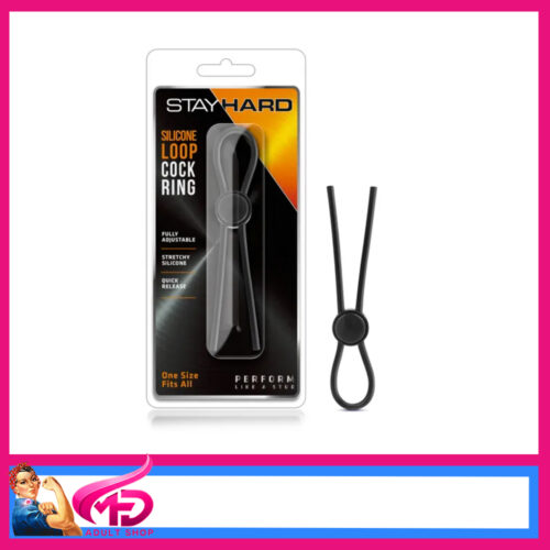 Stay Hard | Lasso Ring Adjustable Penis Slimline Silicone Ring Double Lock