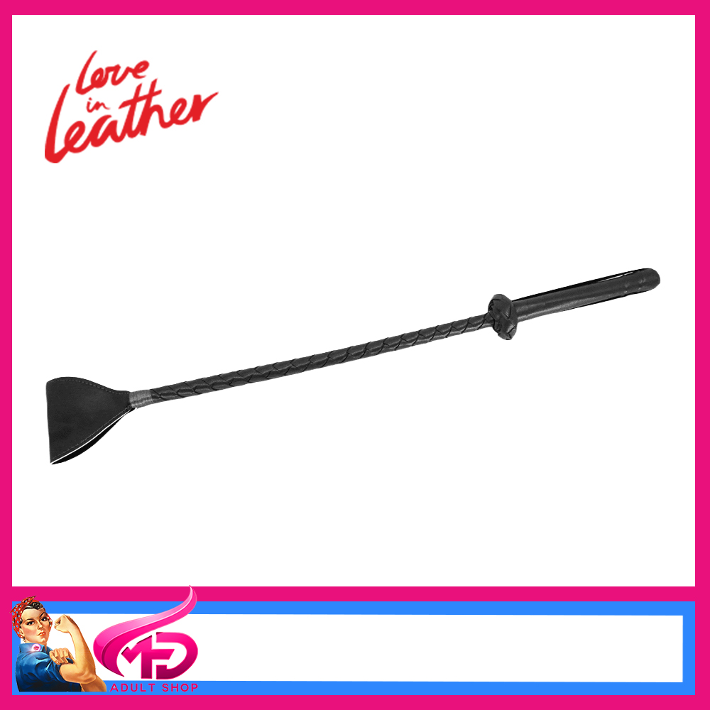 B-CR001 Berlin Baby | Rose Twisted Vegan Leather Crop 53cm Black