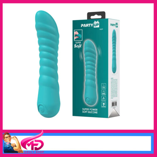 Party Up | 7 Speed G Spot Super Soft Vibrator 7 Speeds 14.6cm Green