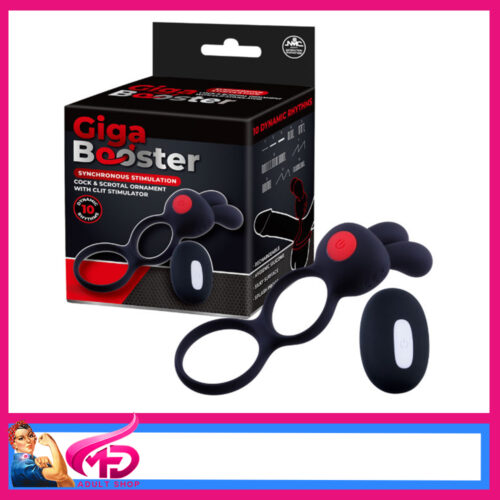 Giga Booster | Cock & Scrotal Ring With Rabbit Ear Clitoral Stimulator