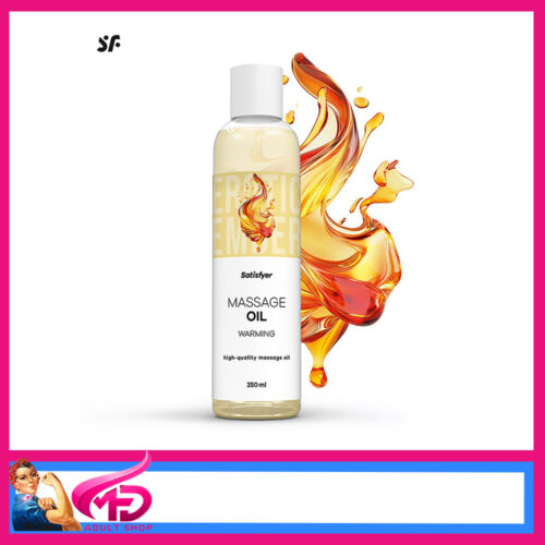 Satisfyer | Massage Oil All Over Body Stimulating Tingle Disc Lid 250ml Warming