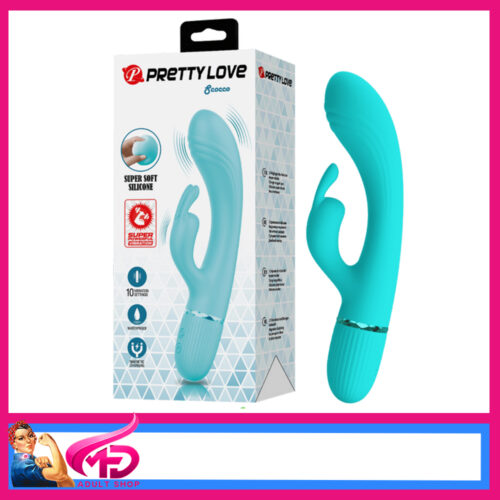 Pretty Love | Scocco Rabbit 20cm Super Soft Silicone Vibrator 10 Speeds