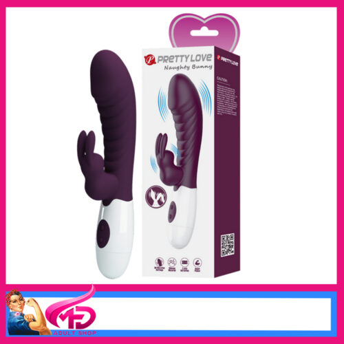 Pretty Love | Naughty Bunny Battery Vibrator Rabbit petite 30 Speeds Purple