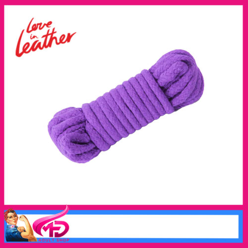 ROP001 Love in Leather | 10 Metres Poly Cotton Core Cotton Weave Purple