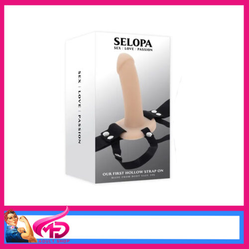 Selopa | Male Hollow Strap On 5.5" insert Harness 28-48" Waist Silicone Penis