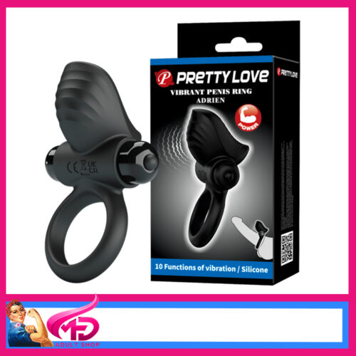Pretty Love | Adrien Vibrating Penis Ring Chunky Clit Nub 10 Speeds Battery
